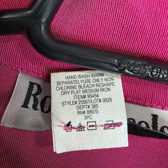 Womens Ronni Nicole By Ouida Pink Shirt Dress Button Down Short Sleeve Size L - Picture 4 of 8